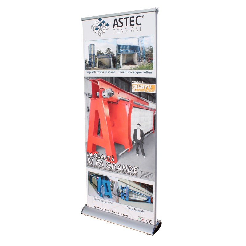  Roll up elegance bifacciale H 205 x L 100 cm con stampa 