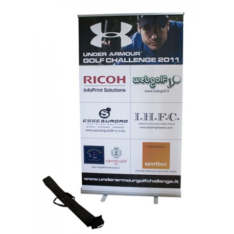  Roll up standard H 200 x L 120 cm con stampa e sacca 